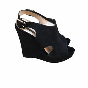 Inc International Black Platform Sandals
